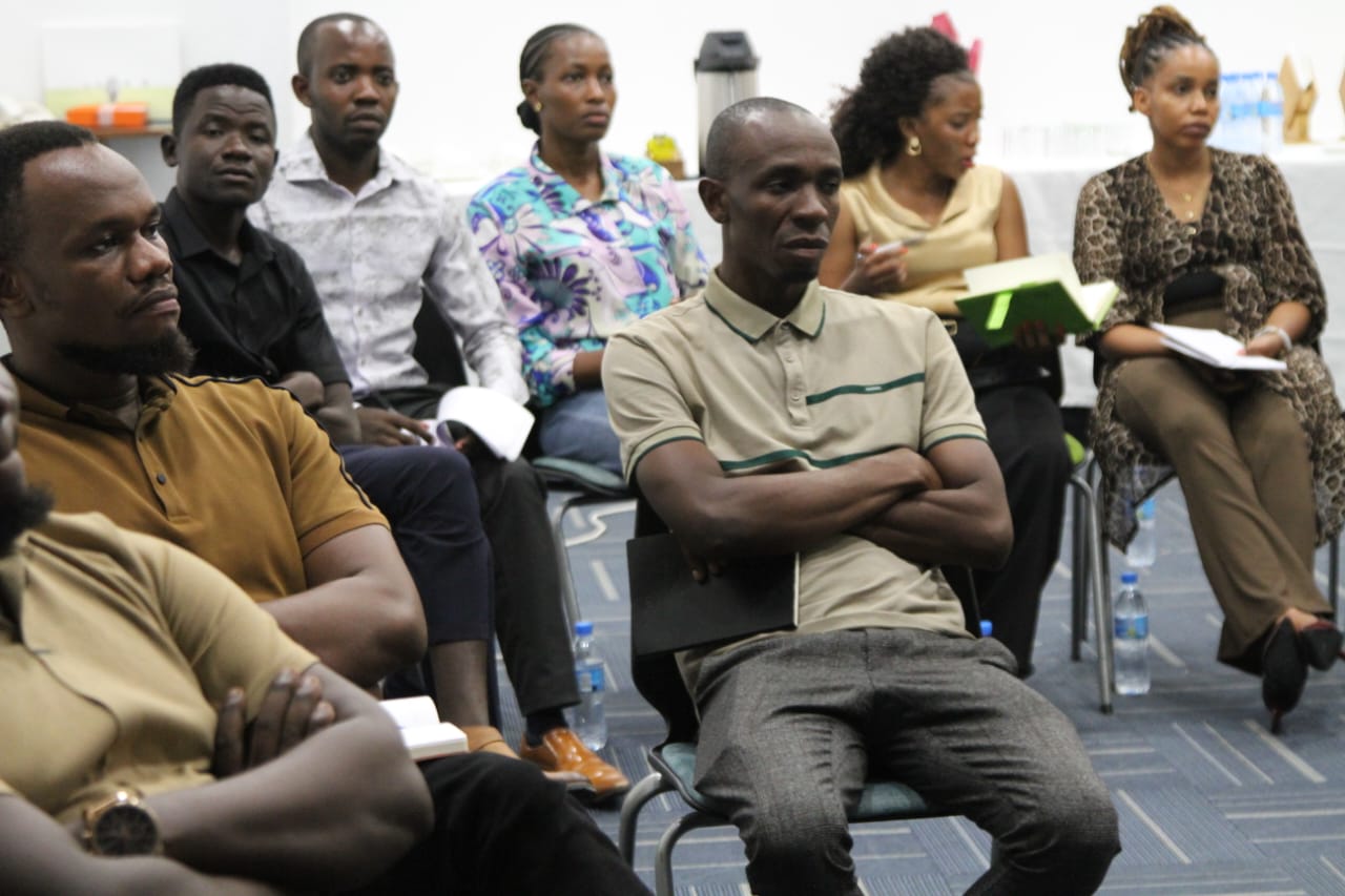 Watoto Salama Foundation team member facilitating a training session